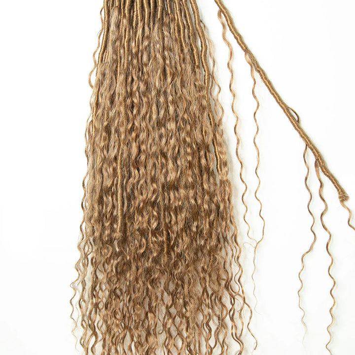 EAYON Boho Faux Locs Crochet Hair With Curly Ends  #27 Color