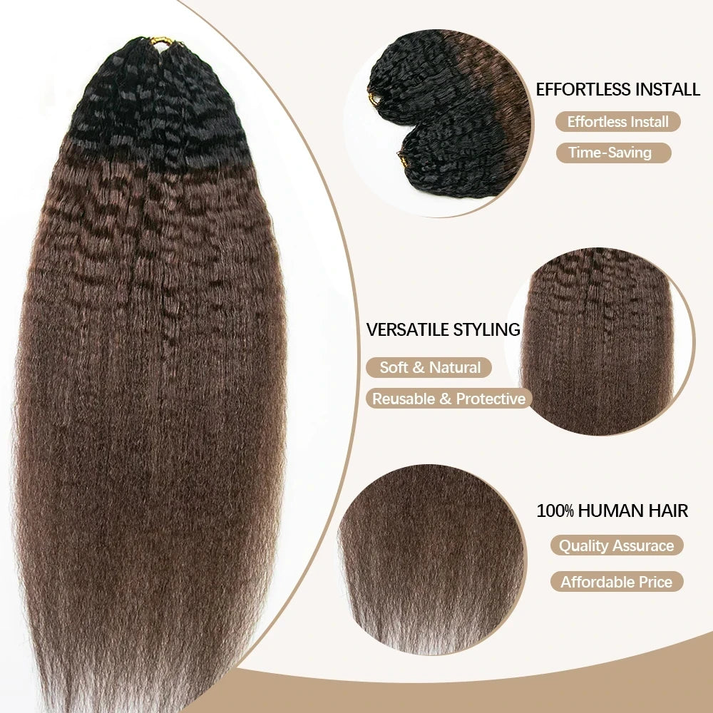 EAYON_Kinky_Straight_Lightweight_T1B4_Color_Crochet_Human_Hair