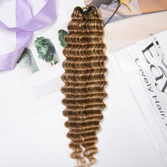 EAYON Lightweight Blend 27/30/613 Deep Wave Crochet Human Hair