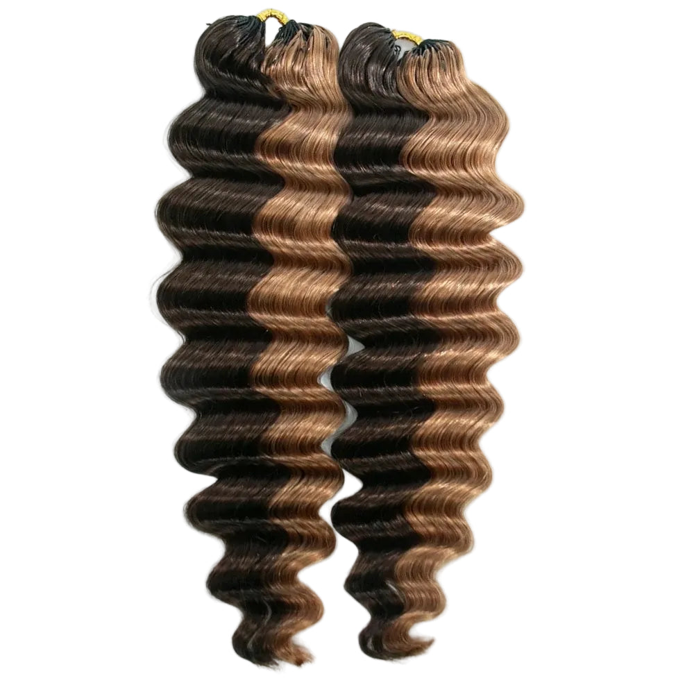 EAYON Loose Deep Wave Lightweight Blend #4A/30 Crochet Human Hair