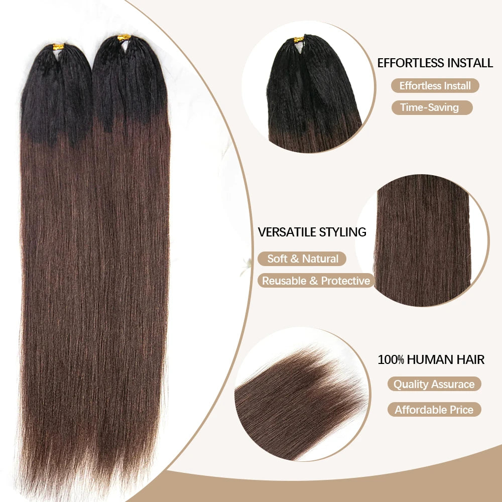 EAYON_T1B4_Light_Yaki_Straight_Crochet_Human_Hair