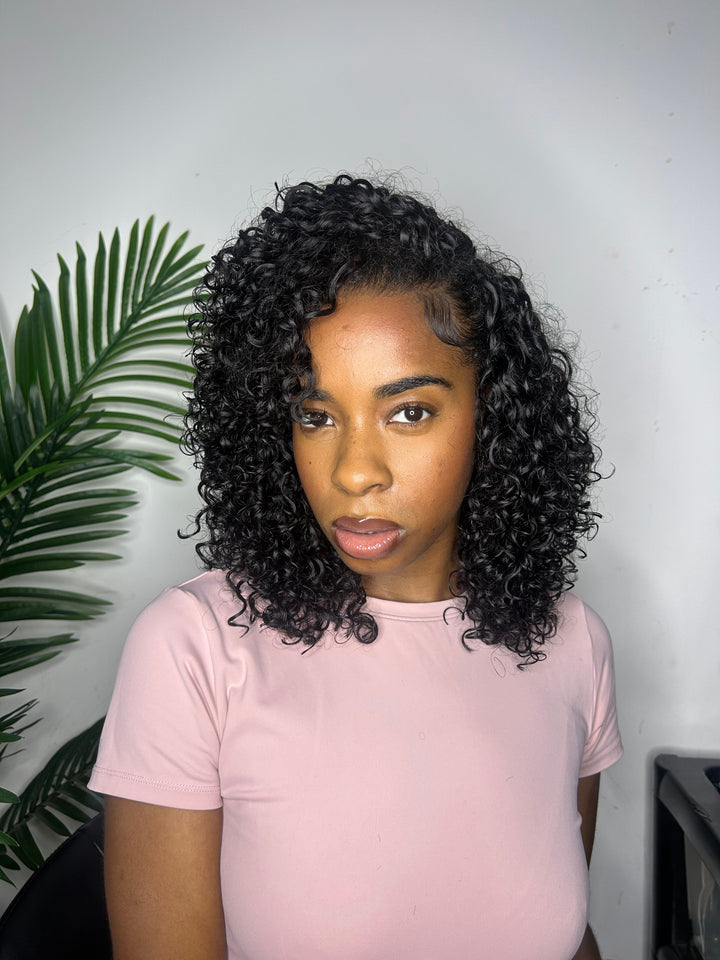 EAYON Water Wave Lightweight Crochet Human Hair Extension