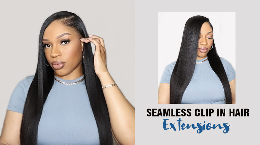 Eayon Hair Seamless clip in hair extensions