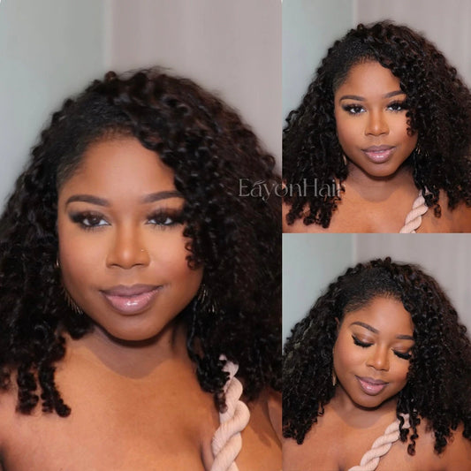 Water Burmese Curly Invisible Seamless Clip-Ins