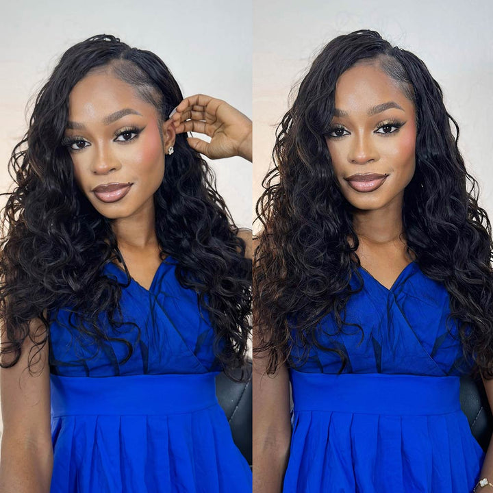 EAYON Lightweight Body Wave Crochet Human Hair Extension