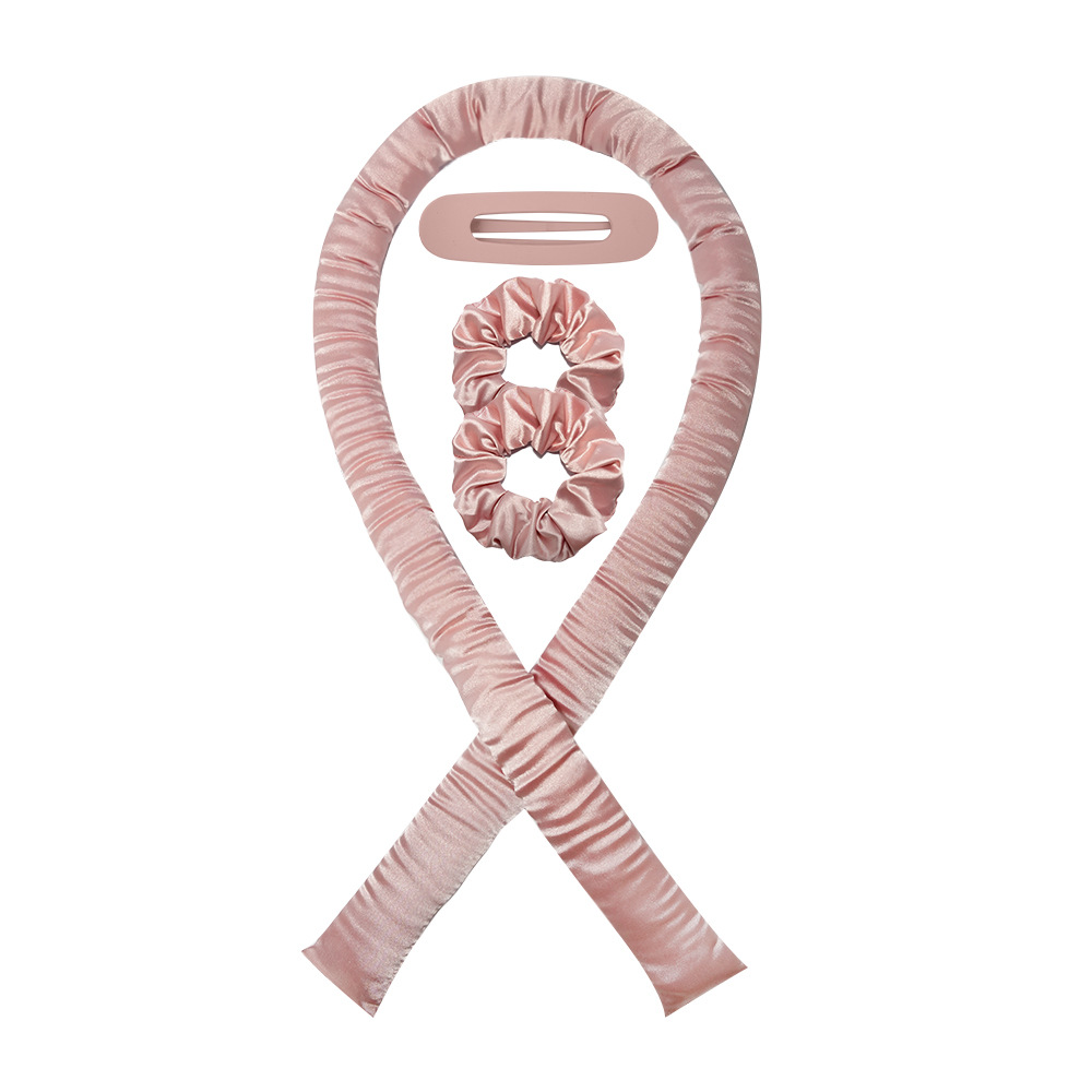 Hair Curling Ribbon Set_pink_1