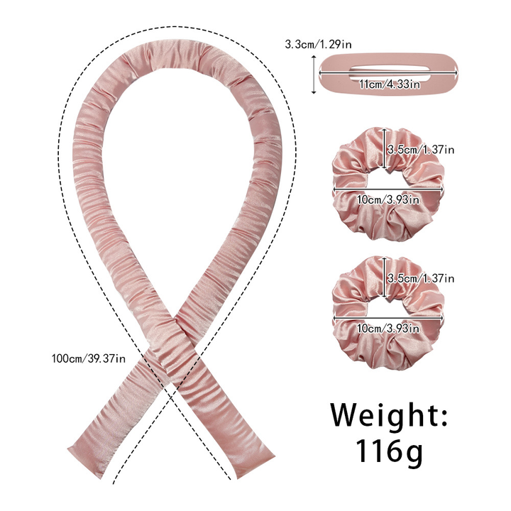 Hair Curling Ribbon Set_pink_2