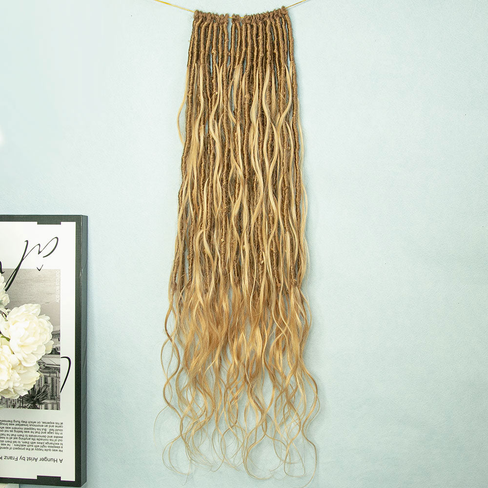 EAYON Save-Time Boho Faux Locs Crochet Hair With Loose Ends