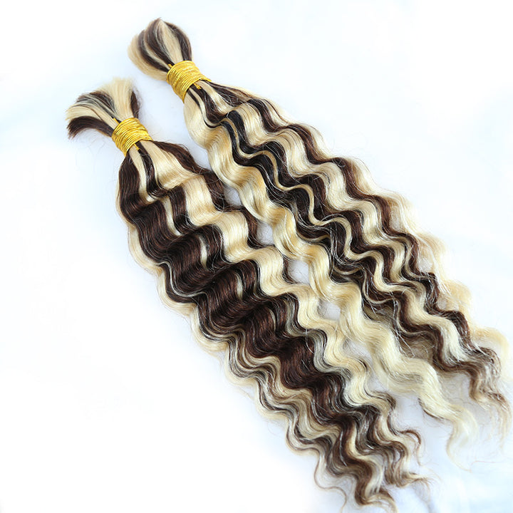 bulk human hair for braiding deep wave