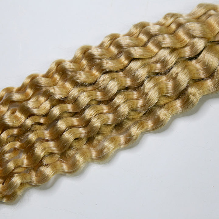 Bulk Human Hair For Braiding #613 Water Wave 18" E51049【CLEARANCE】