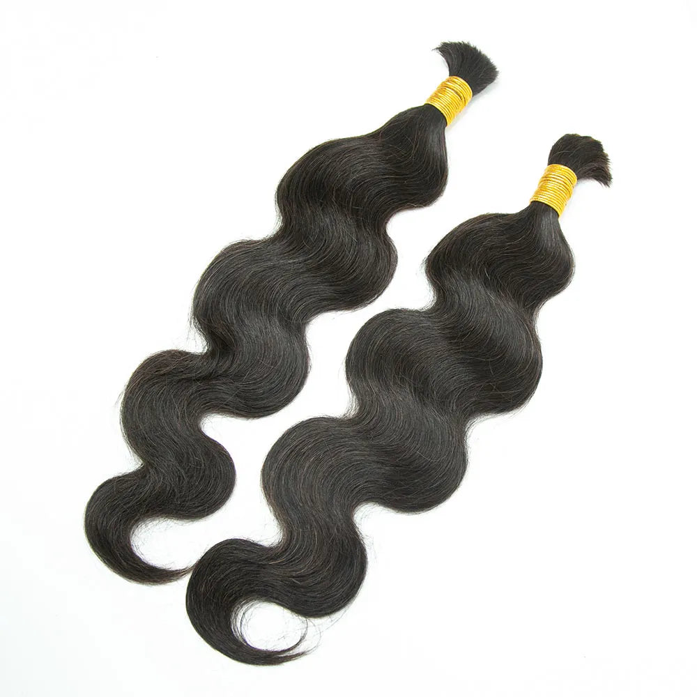 #2 Dark Brown Bulk Human Braiding Hair Body Wave