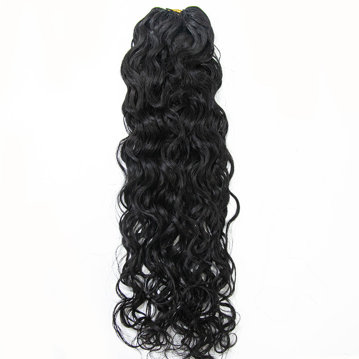 Extension de cheveux humains au crochet, ondulée et légère, EAYON