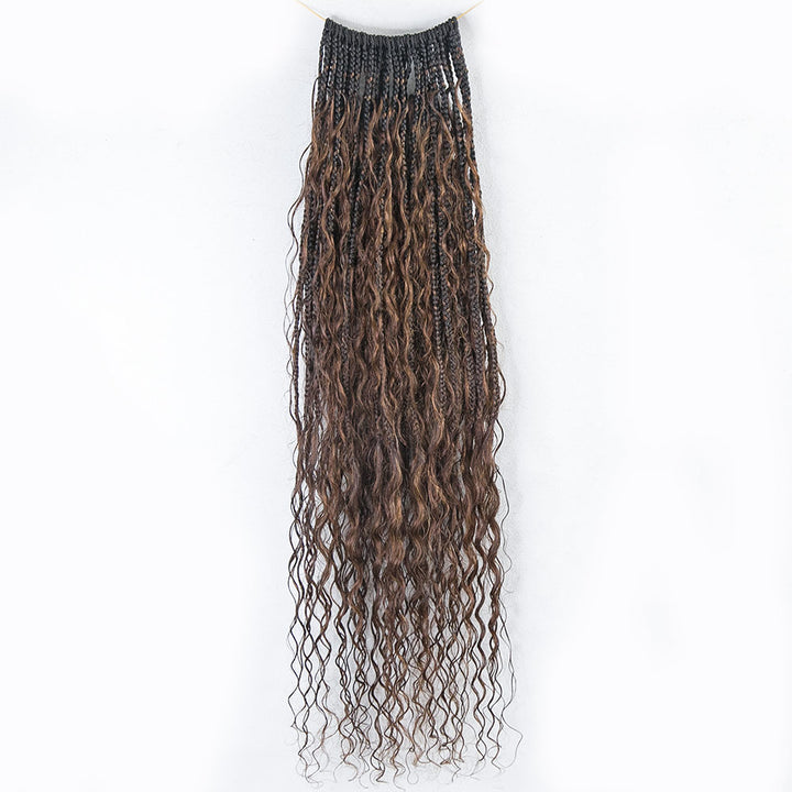 EAYON #T1B/4 Color Crochet Boho Box Braids  24 Inch