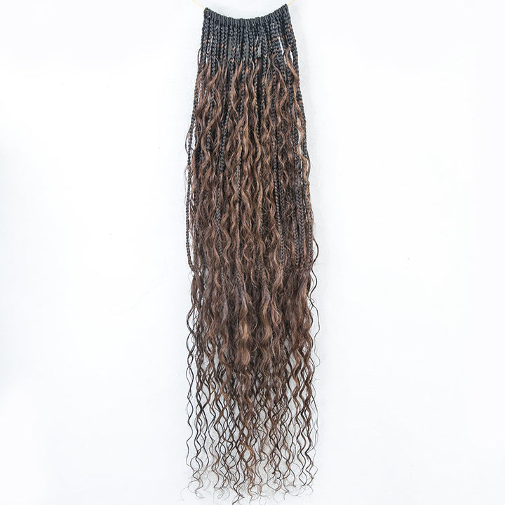 EAYON #T1B/4 Color Crochet Boho Box Braids  24 Inch