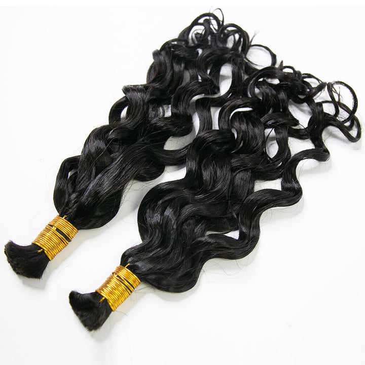 Cheveux humains en vrac pour tresses bouclées espagnoles 