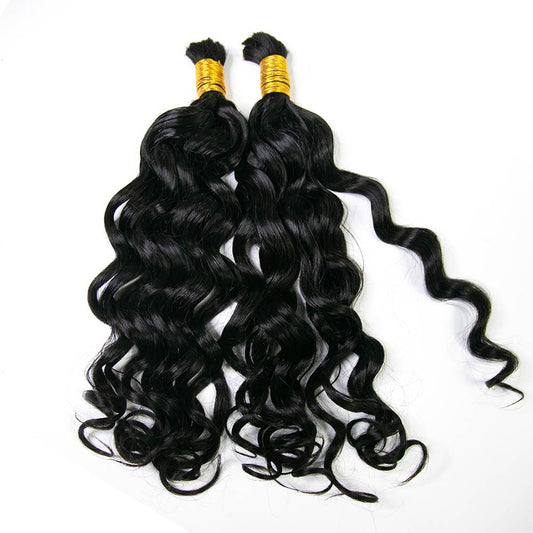 French Curl Bulk Human Hair For Braiding