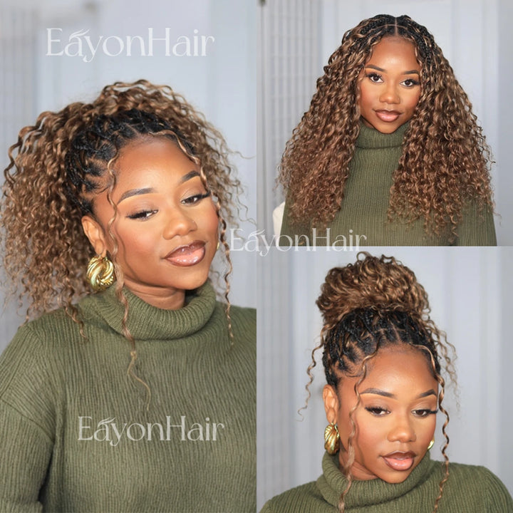 Lightweight Blend #4/27/30 Deep Wave Crochet Human Hair