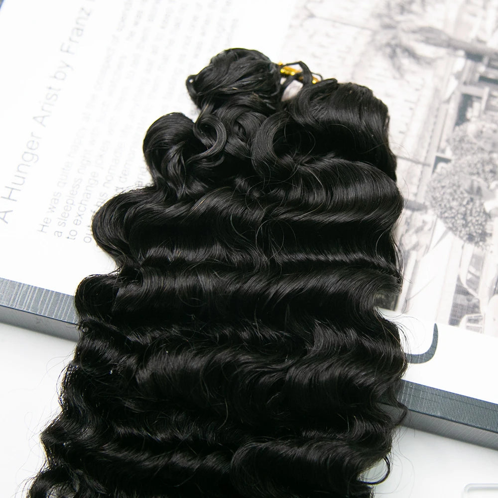 EAYON Lightweight Water Deep Wave Crochet Human Hair