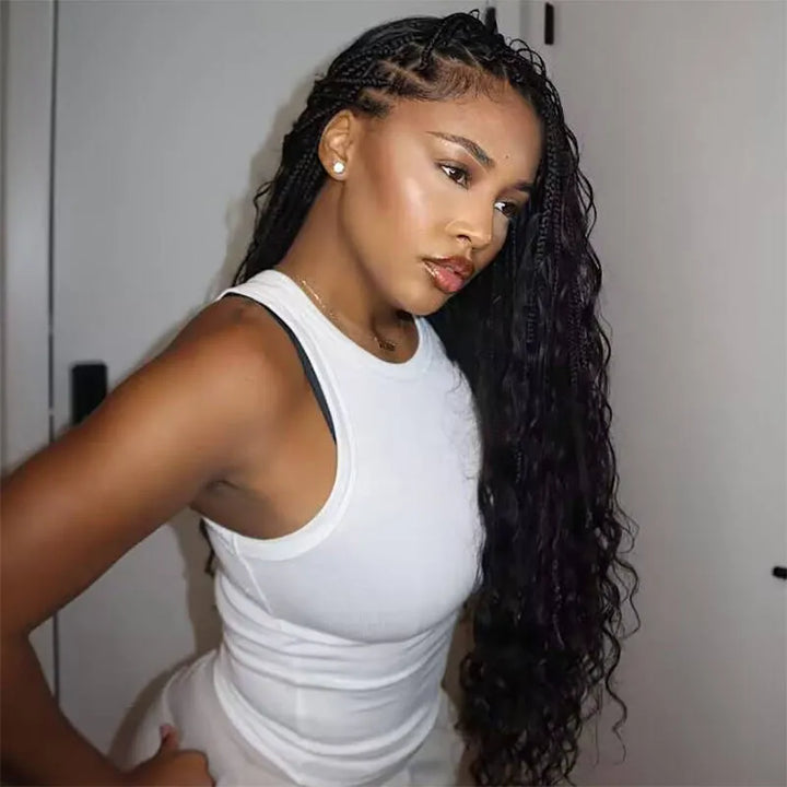 Loose Deep Wave Double Drawn Bulk Human Braiding Hair