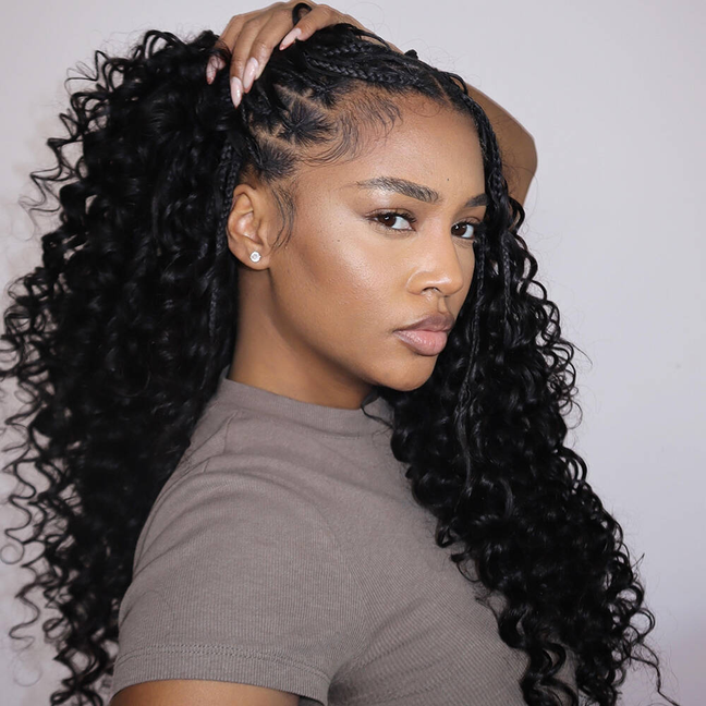 Miracle Knots Braids by Eayon loose deep wave crochet human hair