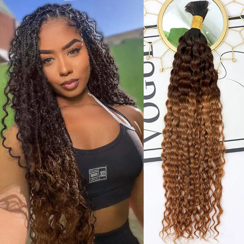 Buy Bulk Human Hair For Braiding Deep Curly – Eayonhair display picture 1