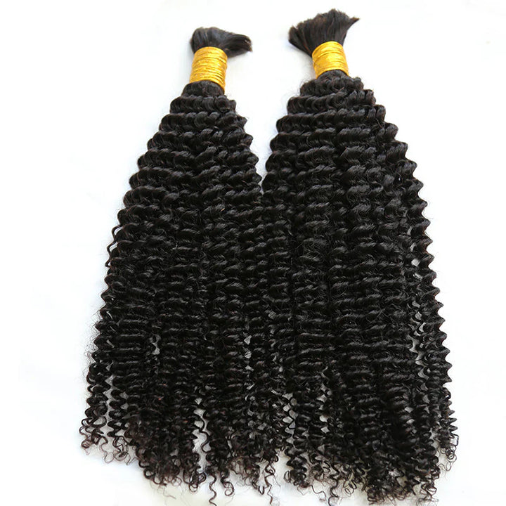 Bulk Human Hair For Braiding Kinky Curly