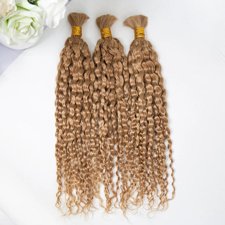 Bulk Human Hair For Braiding #27/ #30/ #4 Spanish Curly