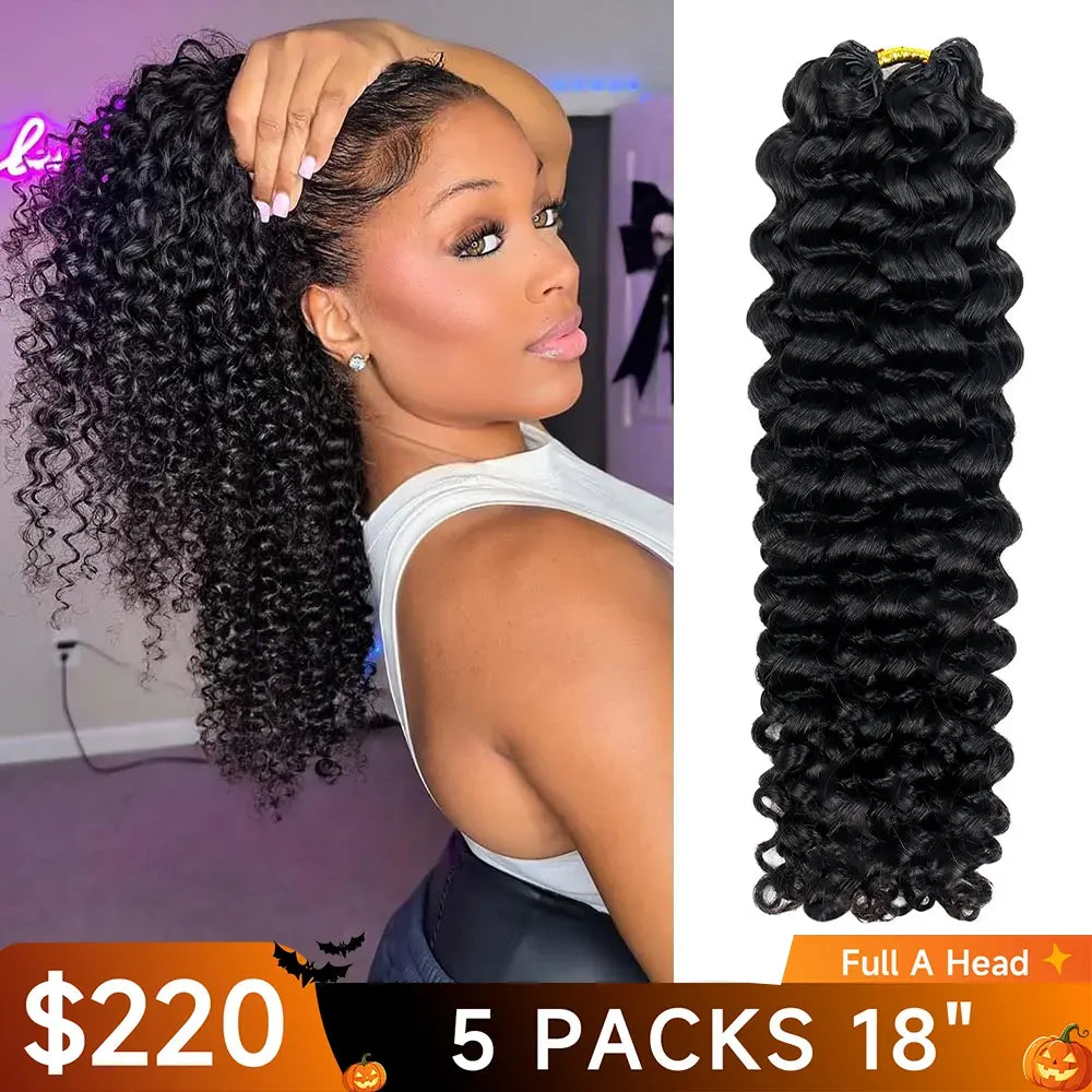 Spanish Curl Crochet Hair | Invisible Human Crochet Hair4