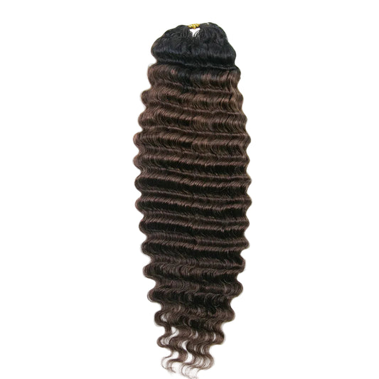 T1B/#4 Color Crochet Human Hair deep wave