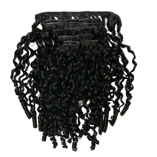Water Burmese Curly Invisible Seamless Clip-Ins