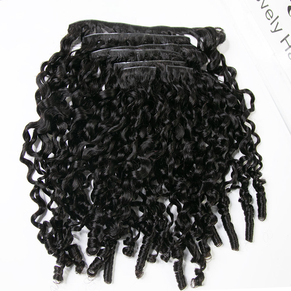Water Burmese Curly clip ins high quaility