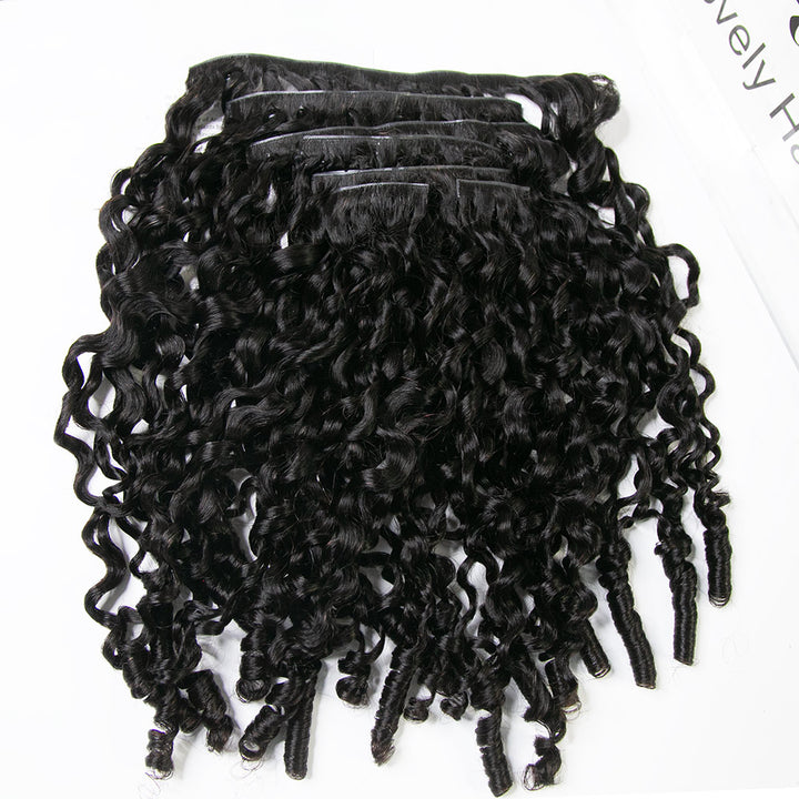 Water Burmese Curly clip ins high quaility