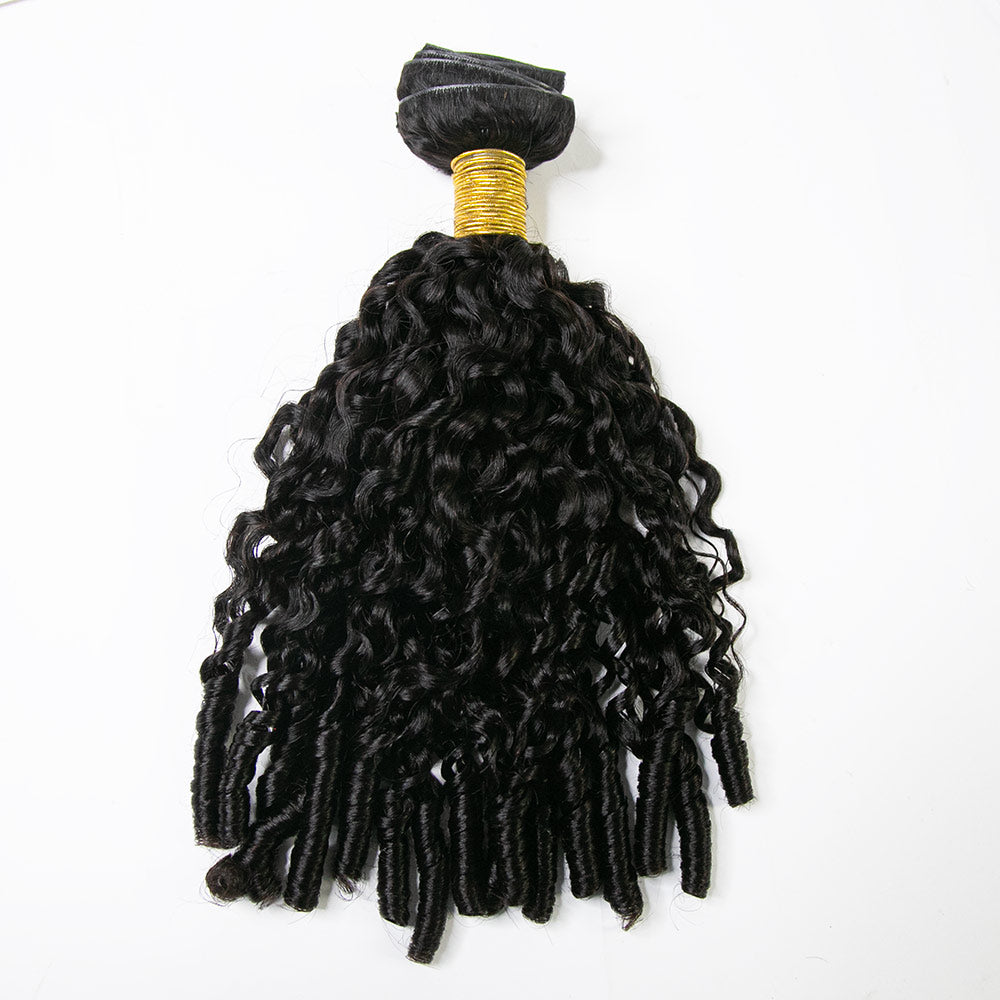 Water Burmese Curly clip ins invisible curly