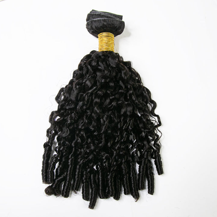 Water Burmese Curly clip ins invisible curly