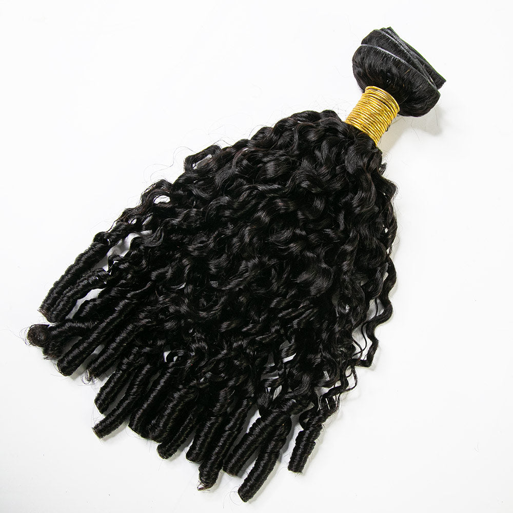 Water Burmese Curly clip ins invisible curly