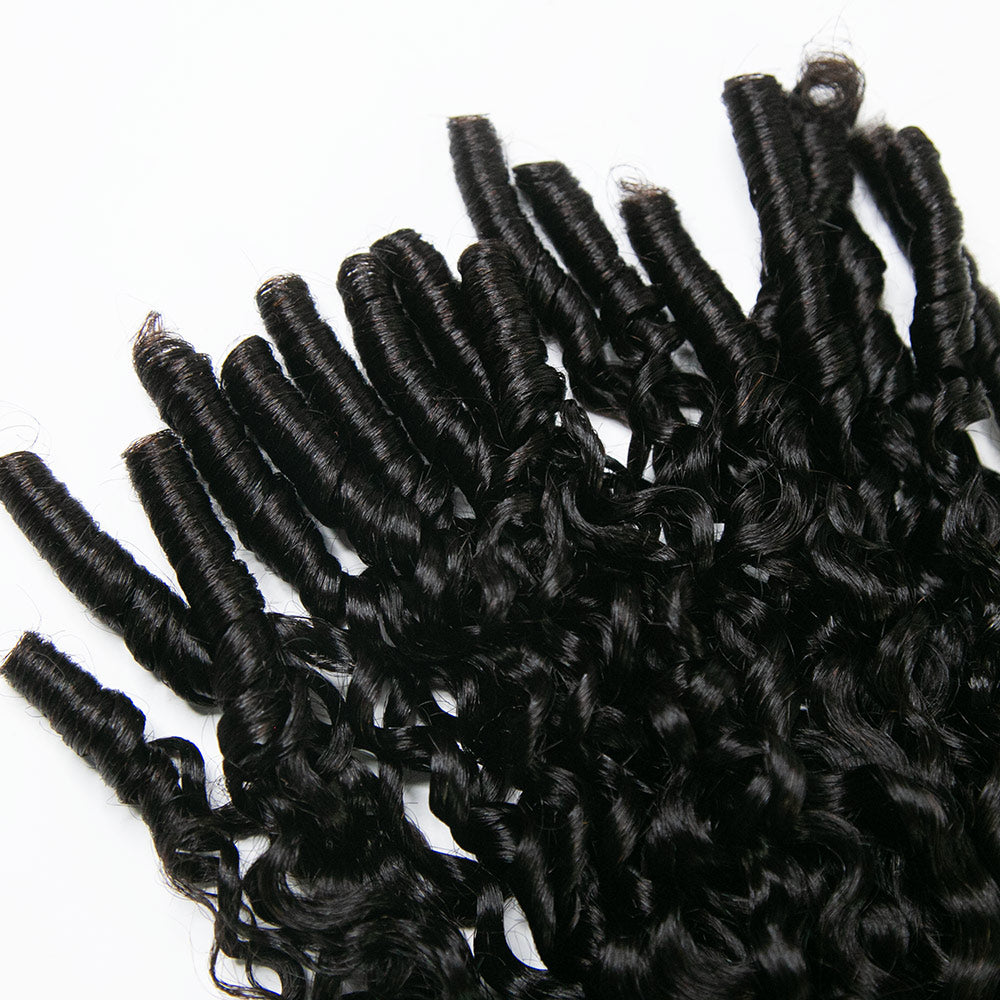 Water Burmese Curly clip ins invisible curly 3