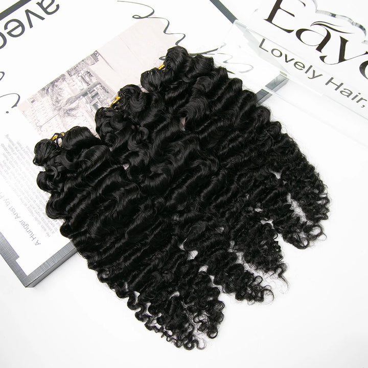 EAYON Lightweight Water Deep Wave Crochet Human Hair