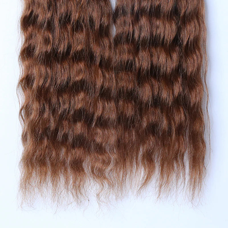 Bulk Human Hair for Braiding #30 Color Wet and Wavy Super