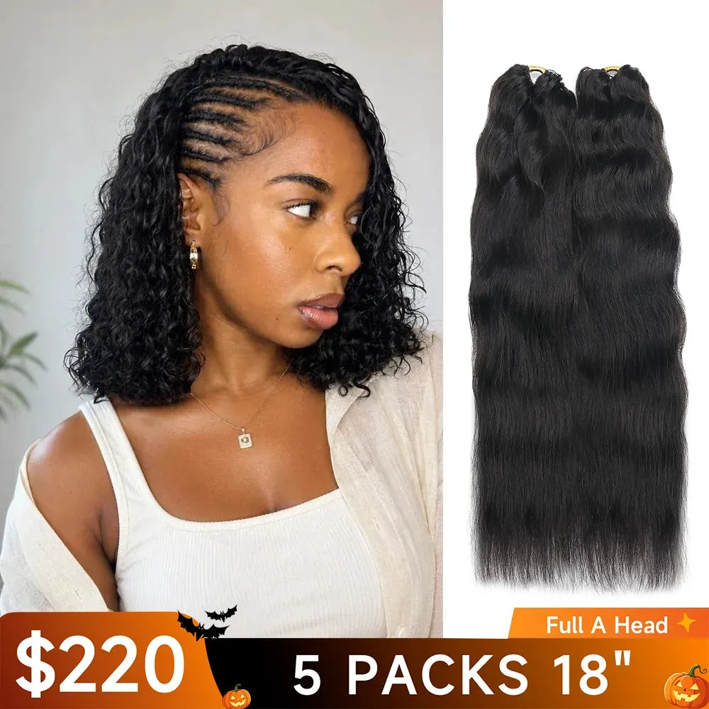 Wet and Wavy Crochet Hair | Human Hair Crochet Extensions4