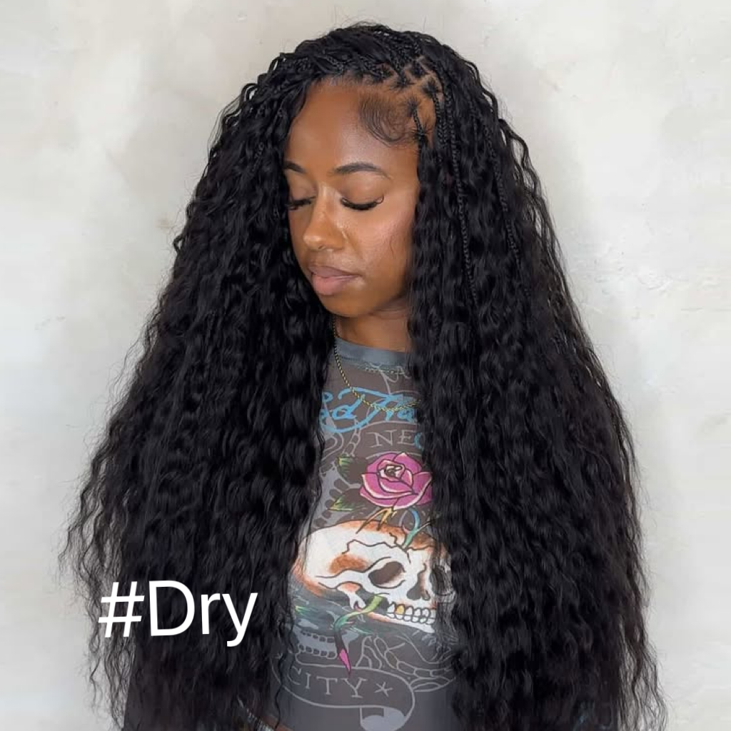 Wet and Wavy Double Drawn Bulk Human Braiding Hair