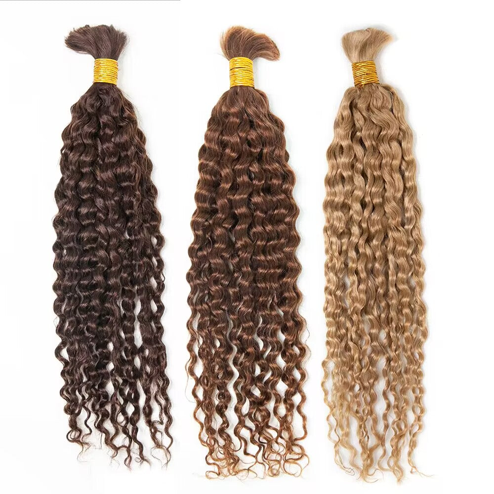 Wholesale-Colored Spanish Curly Bulk Human Braiding Hair