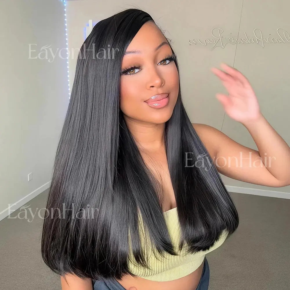 EAYON Lightweight Relaxed Light Yaki Straight Crochet Human Hair Eayonhair