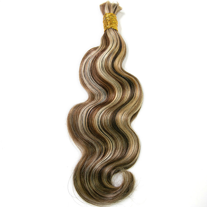 blend 4/27/30/613 bulk human braiding hair