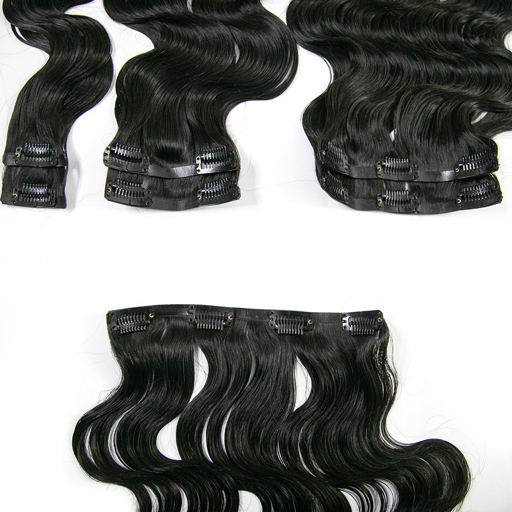 Best Invisible Body Wave Seamless Clip-In Hair Extensions for Fullness ...