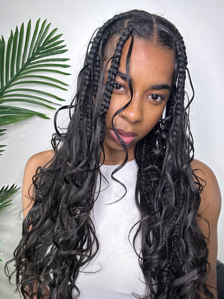 Double Drawn Bulk Human Braiding Hair Body Wave Eayonhair