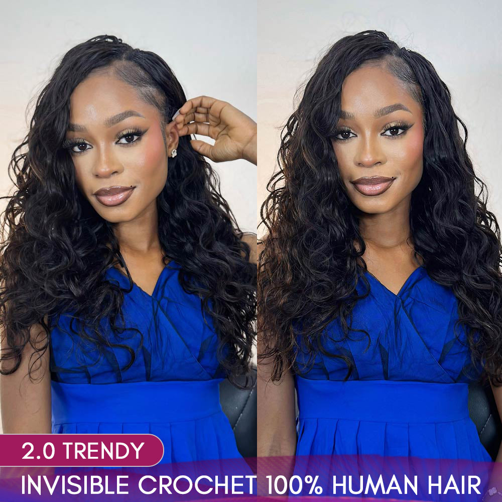 body wave crochet human hair