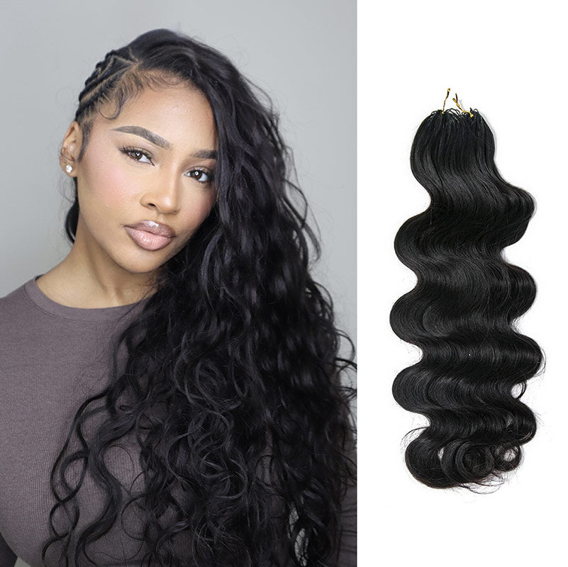 EAYON Lightweight Body Wave Crochet Human Hair