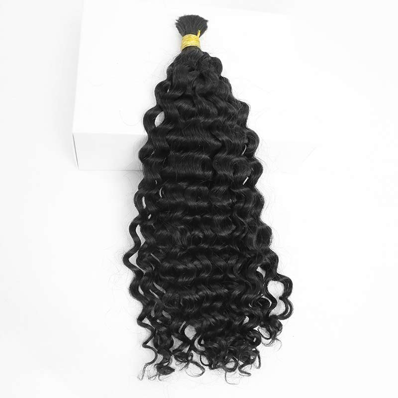 Double Drawn Bulk  Human Braiding Hair Water Wave (Bora Bora Braids Hair)