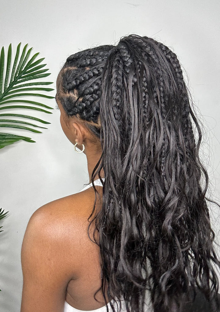Double Drawn Bulk Human Braiding Hair Body Wave Eayonhair