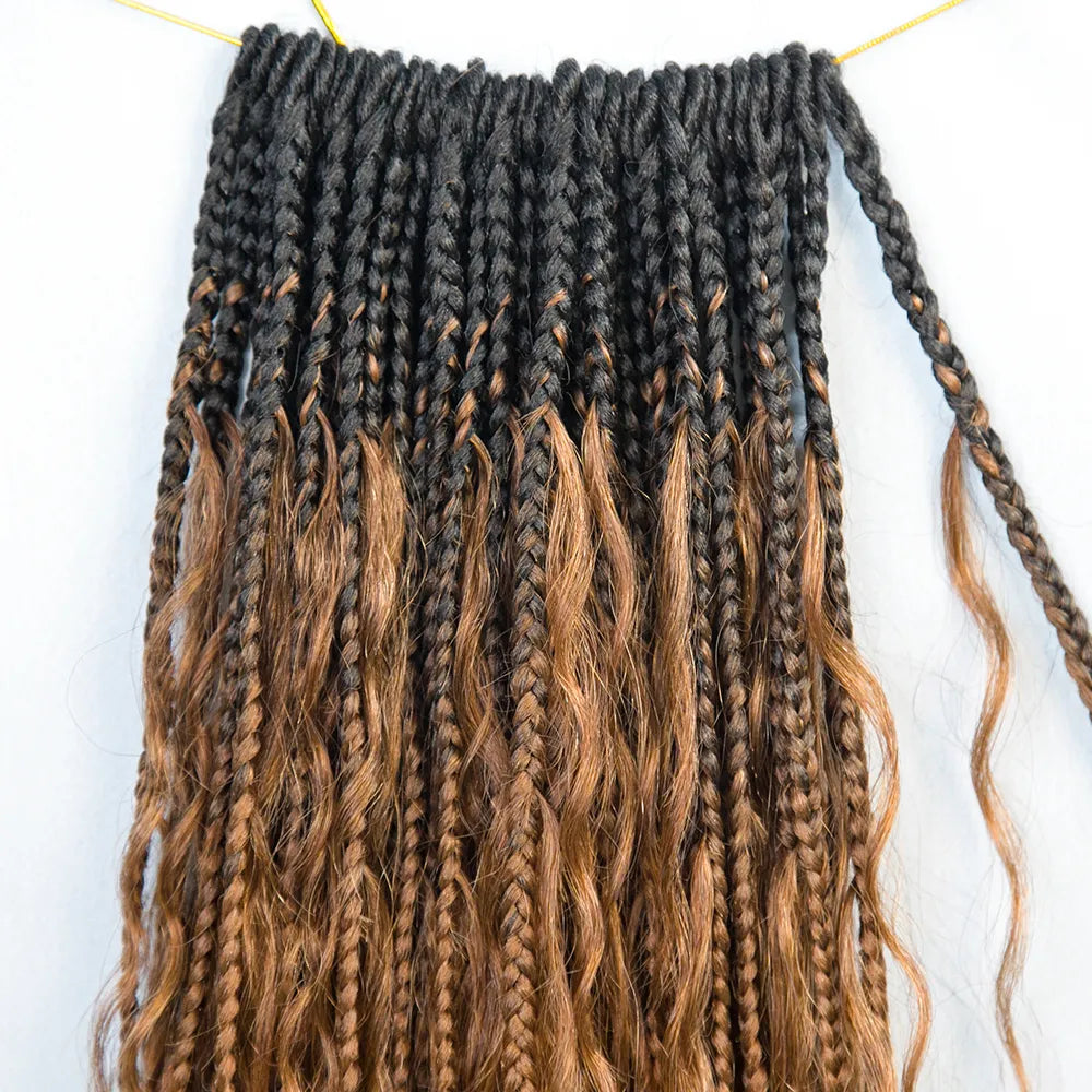 pre-looped boho knotless crochet hair